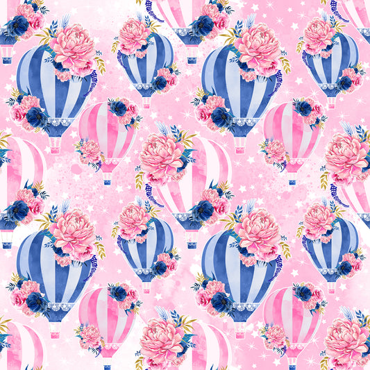 R45 Up Up and Away - Balloons Small WhiteBlue