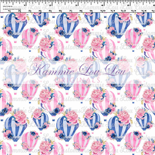 R45 Up Up and Away - Balloons on White