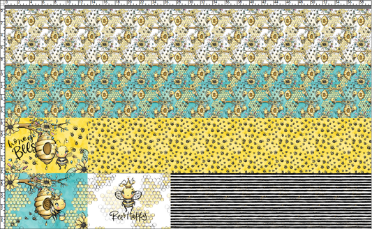 Bee My Honey Bee - Tiny Yard Rapport Panel 58"W x 36"H