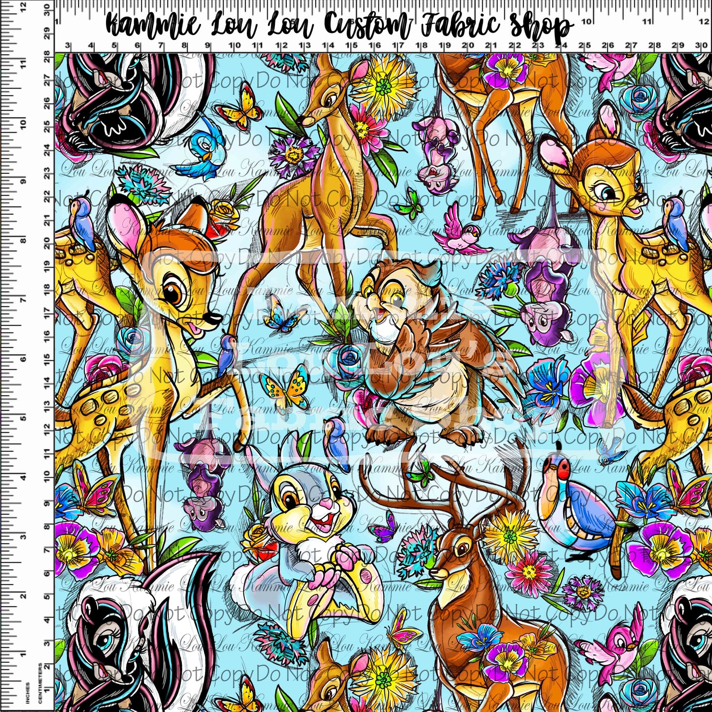 Fawn of the Forest - Main - Light Blue - Regular Scale