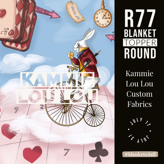 Rabbit - Full Size Blanket Panel 58W x 72H