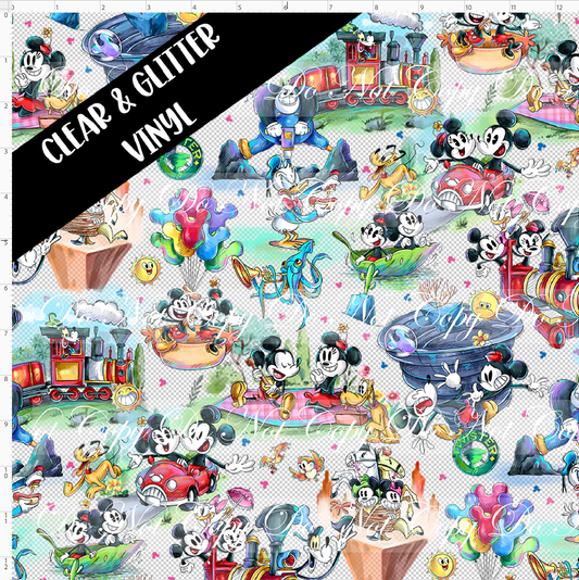 Railroad Adventures - Main - CLEAR & GLITTER - Regular Scale