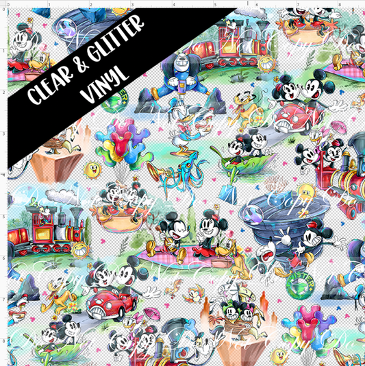 Railroad Adventures - Main - CLEAR & GLITTER - Small Scale