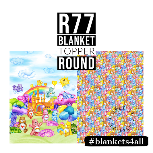 Rainbow Hideaway - Childrens Blanket Panel 58W x 36H