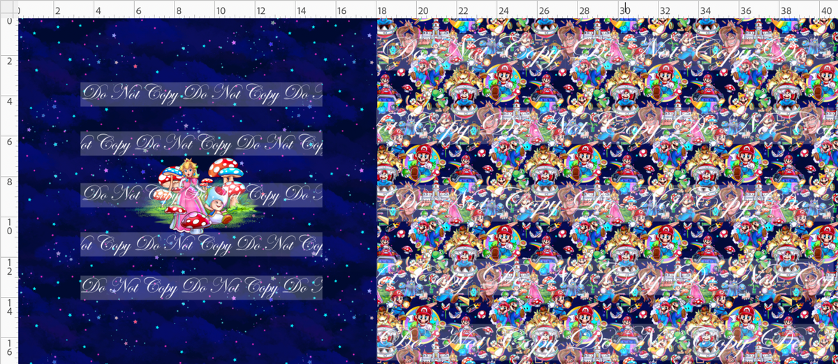 Rainbow Road Ruch-princess-navy-Bag Maker Roll-small scale 6x6 max image