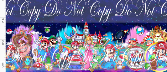 Rainbow Road Rush-double border-navy