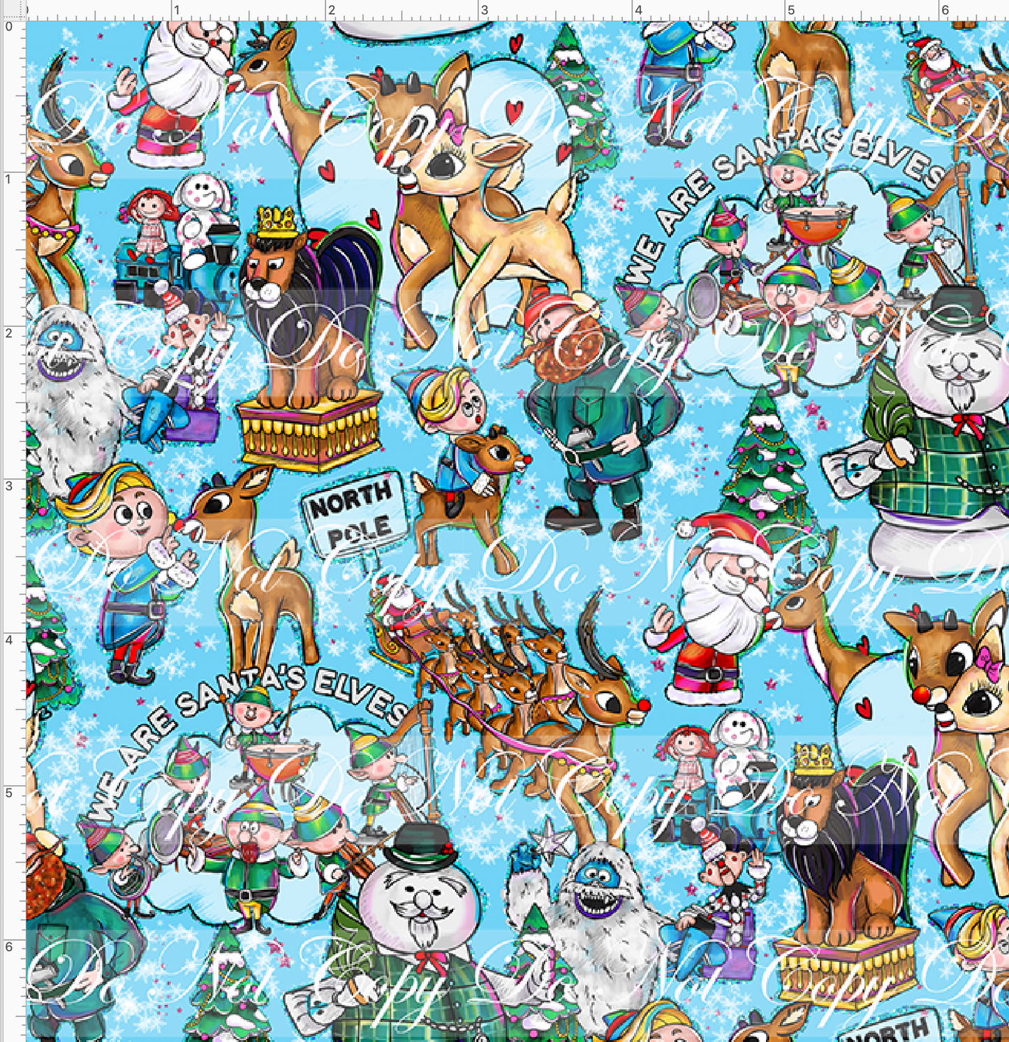 Red nosed reindeer - main - blue - small scale