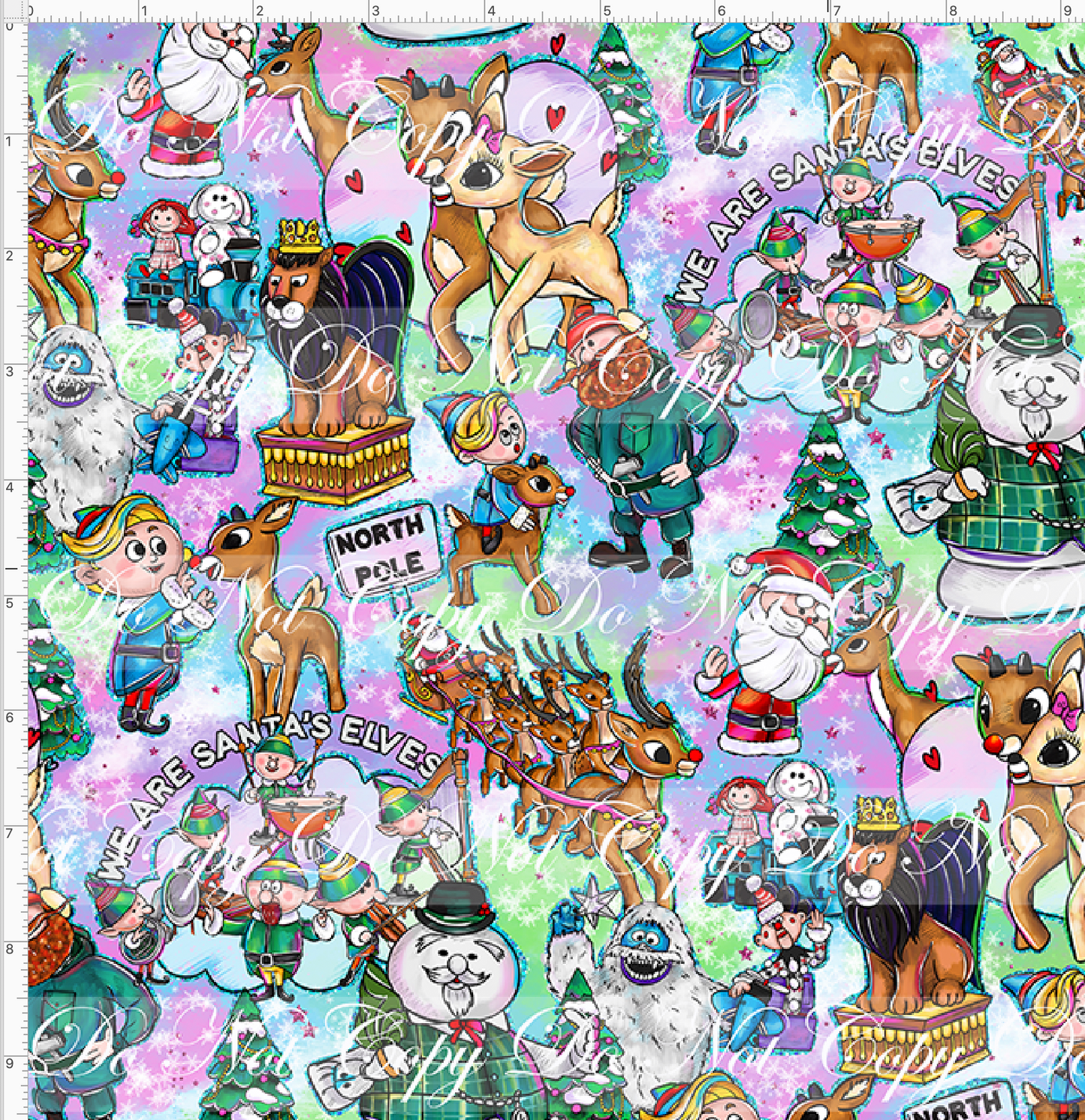 Red nosed reindeer - main - colorful - regular scale