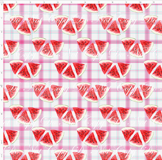 Retro Summer - Watermelon - White & Pink