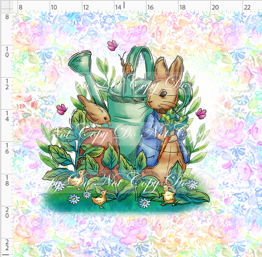 Curious Rabbit  - Panel - ADULT - Rainbow