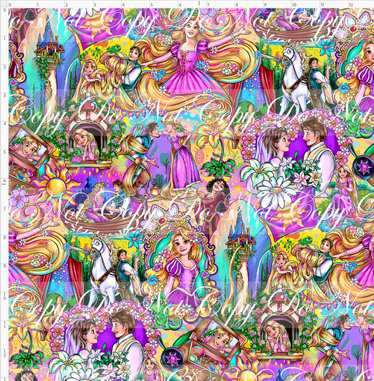 Golden Locks - Main Design #1 - Yellow - REGULAR SCALE