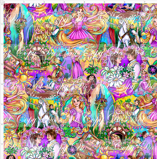 Golden Locks - Main Design #1 - Yellow - SMALL SCALE