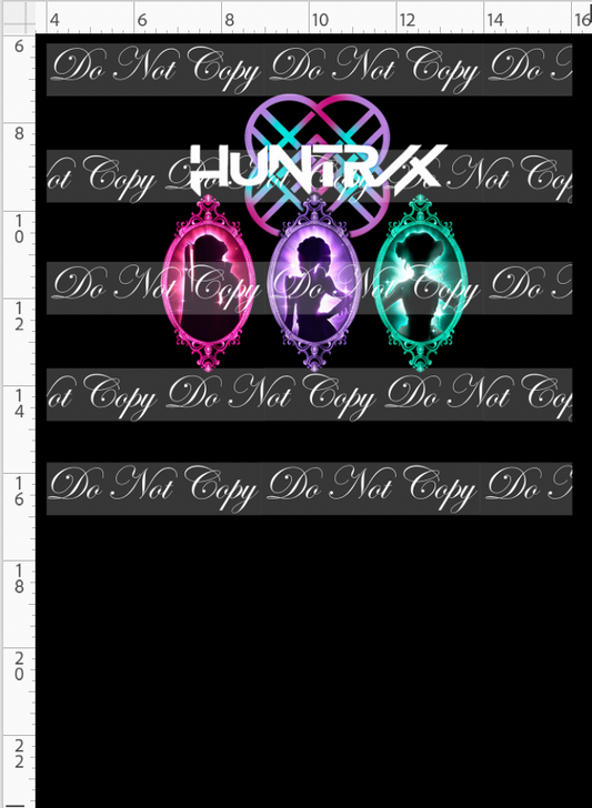 RETAIL LISTING: Huntrix Silhouettes - Panel - CHILD - Black