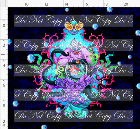 Sea Witch OSP - witch and mermaid - panel - adult