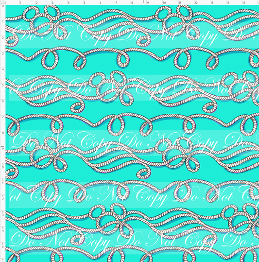 Set Sail - Ropes - Aqua - large scale