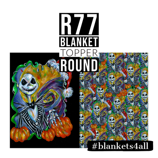 Skellington - Childrens Blanket Panel 58W x 36H