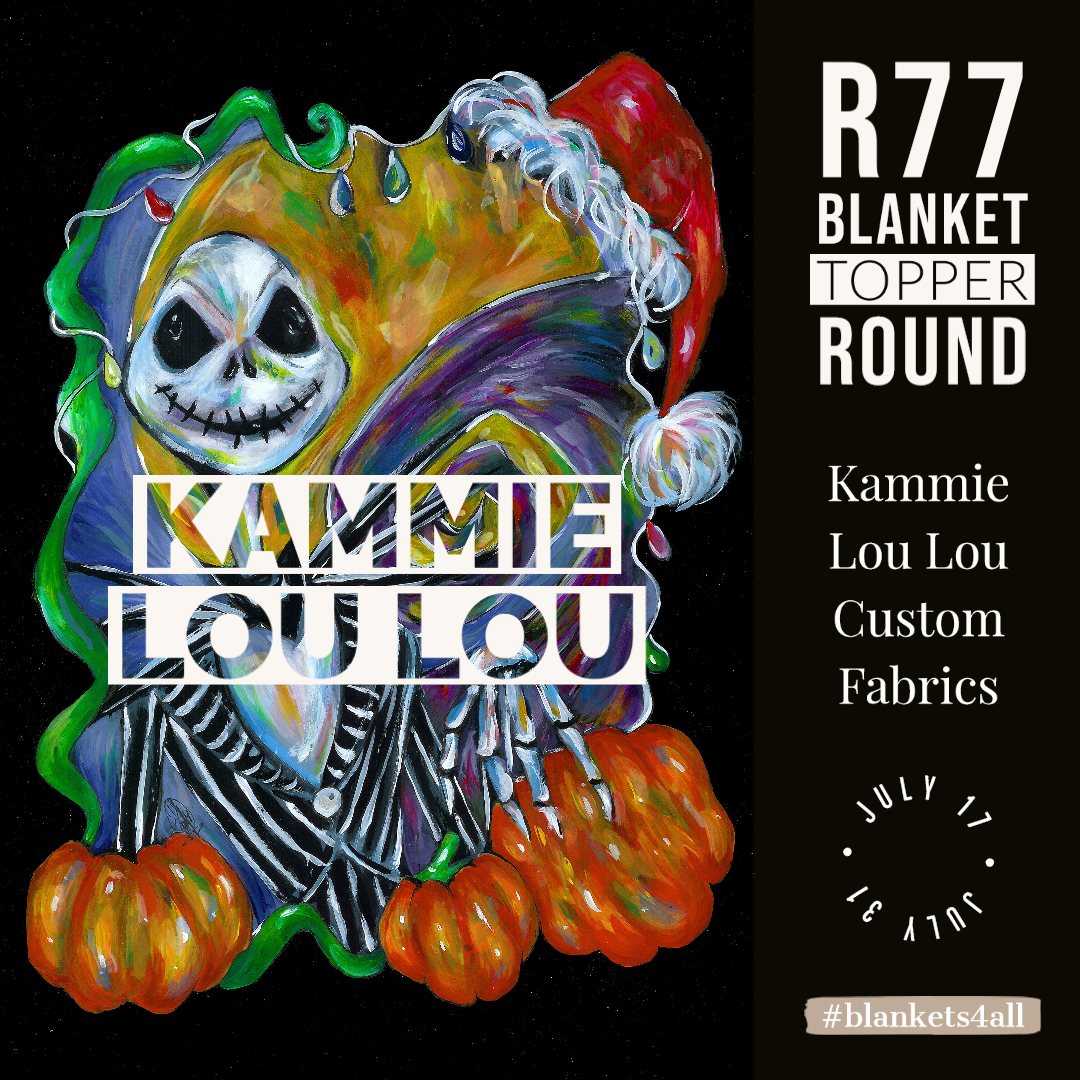Skellington - Full Size Blanket Panel 58W x 72H