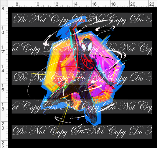 Spidey OSP-Panel-Swinging Spidey-Black-Adult