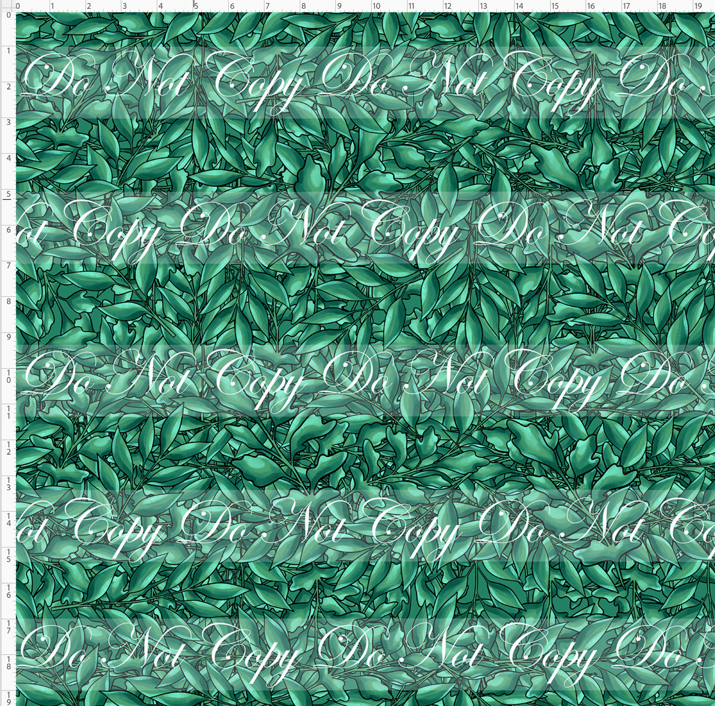 Springtime Mouse - Background - Green Leaves