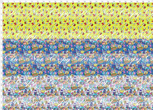 Square Pants - small scale rapport - 3 fabrics