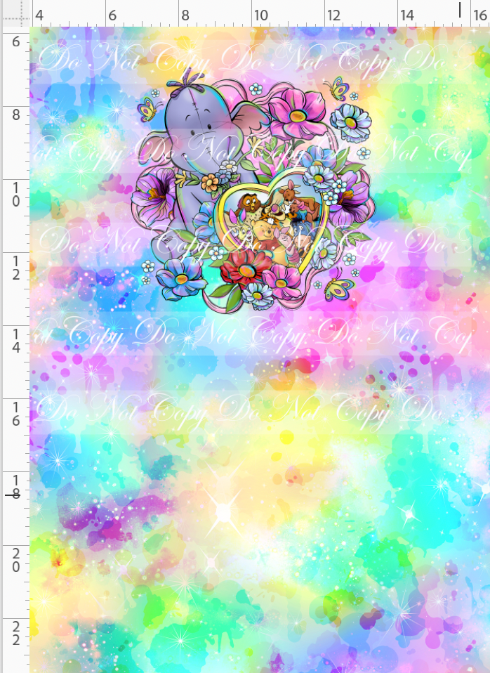 Sweet like hunny - panel - elephant - pastel - child