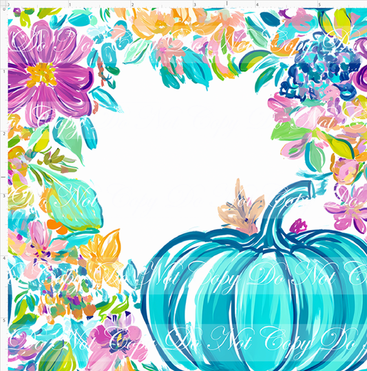 Teal & Floral Fall - Design 2