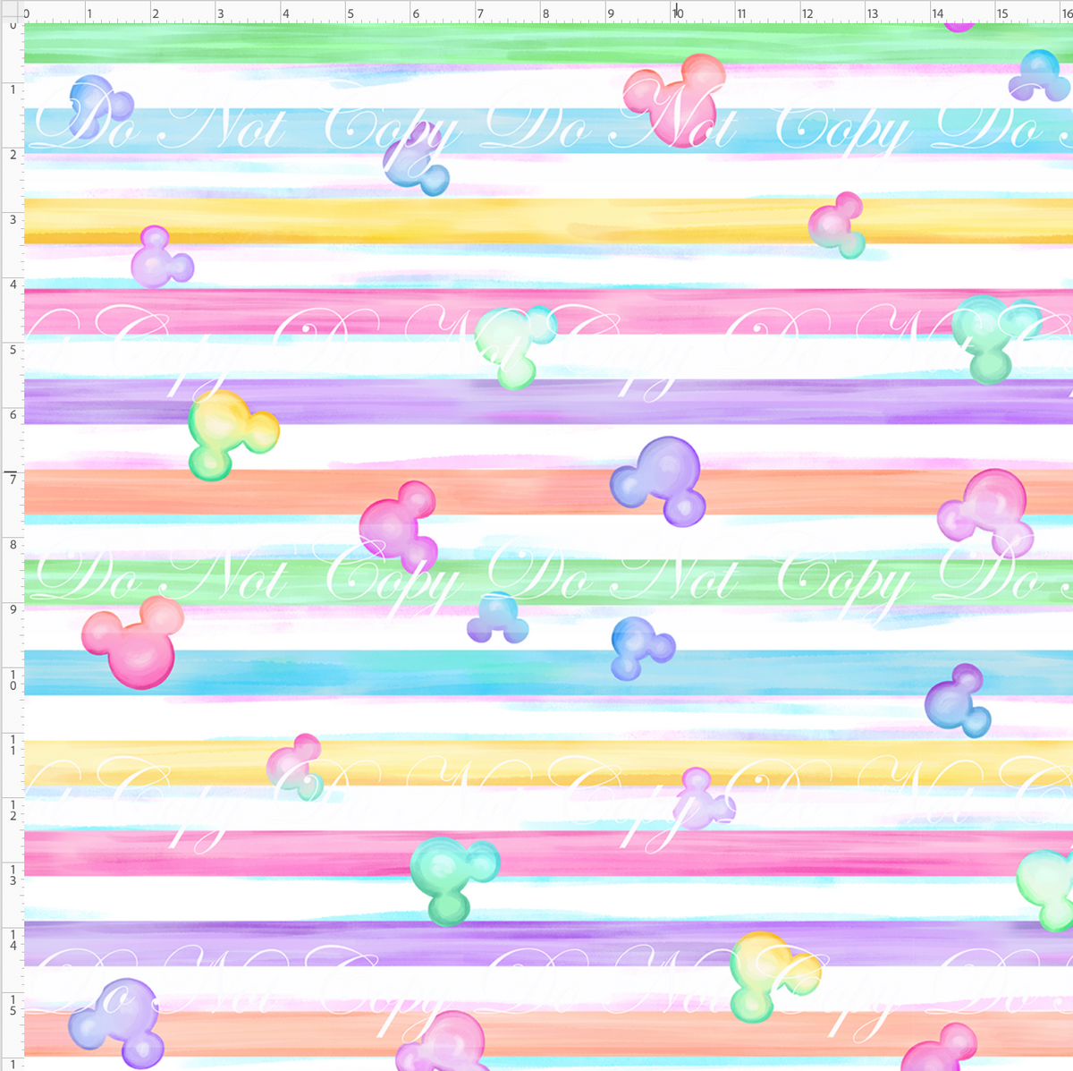 The Confectionery-colorful stripes-0.75 inch