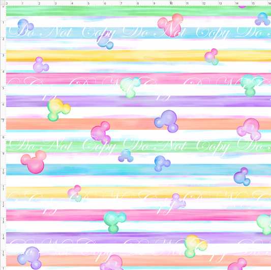 The Confectionery-colorful stripes-0.75 inch