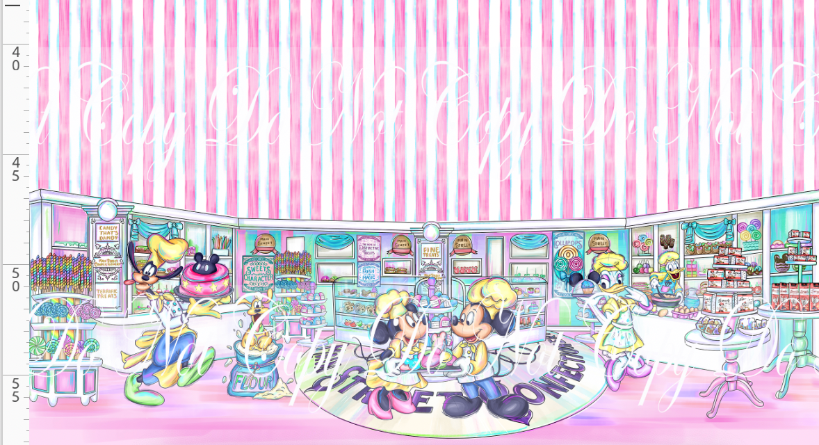 The Confectionery-double border-stripe