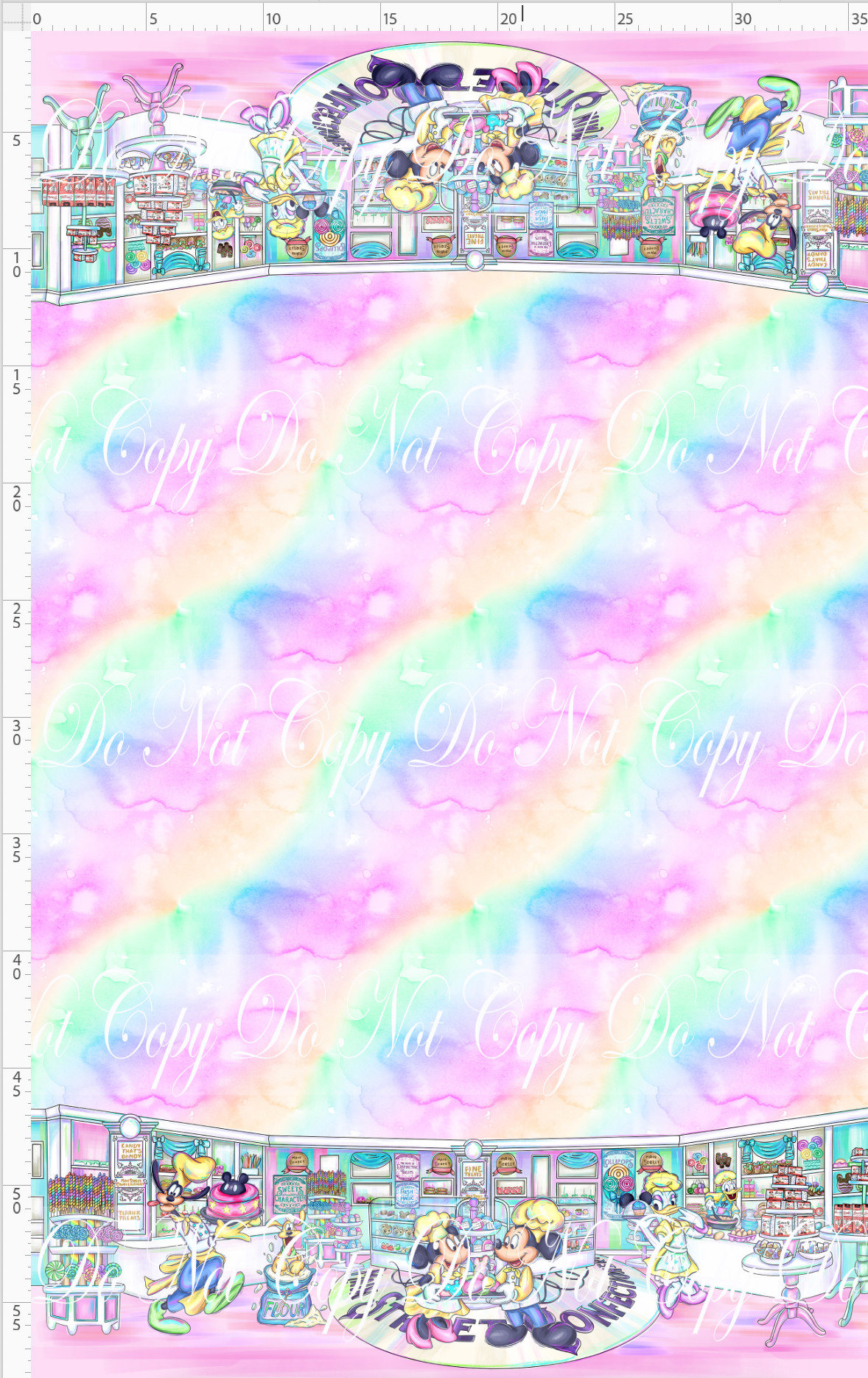 The Confectionery-double border-watercolor