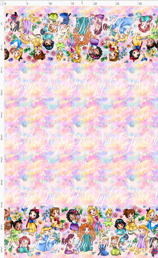 Tiny Crowns - Double Border - Rainbow Crowns