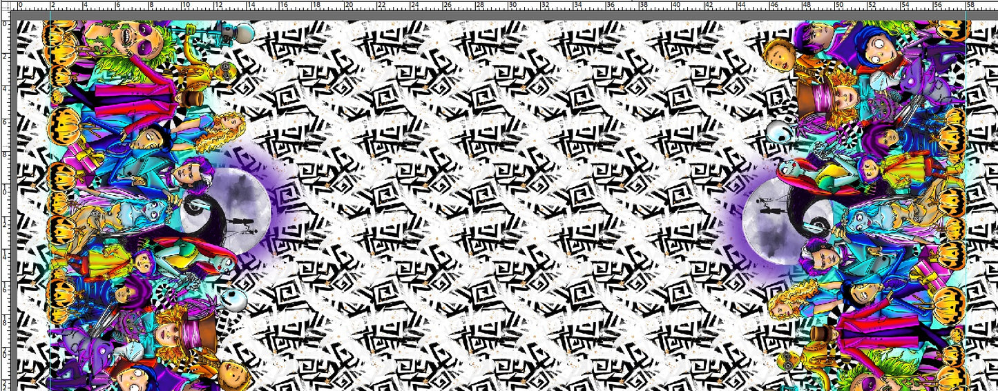Twisted Icons - Main Design - Double Border - BW