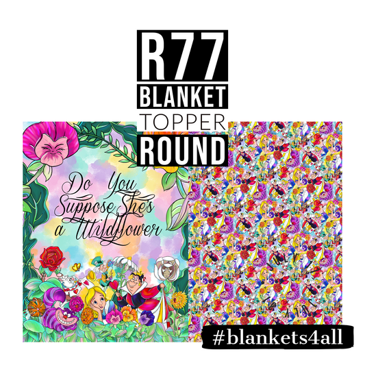 Wildflower - Childrens Blanket Panel 58W x 36H