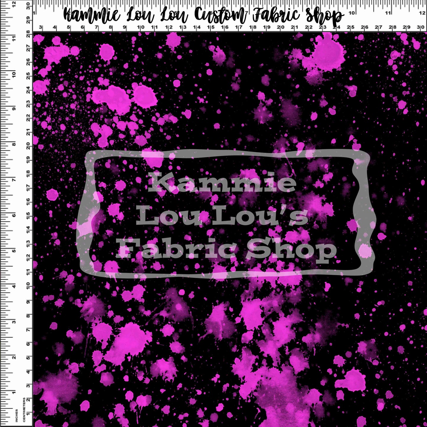 Endless Essentials: Paint Splatter - Fuschia Pink