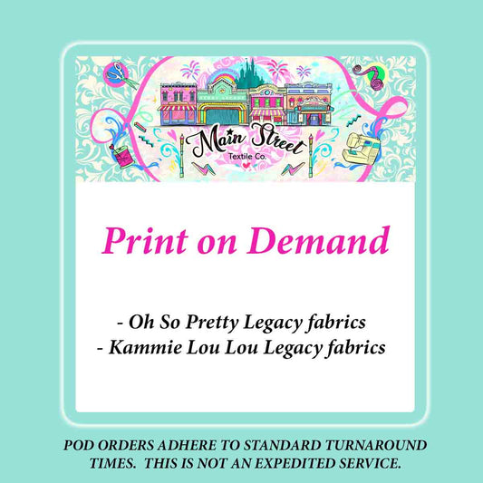 Print on Demand - Legacy File for Oh So Pretty/Kammie Lou Lou - PANEL - CHILD SIZE (Min Qty 3)