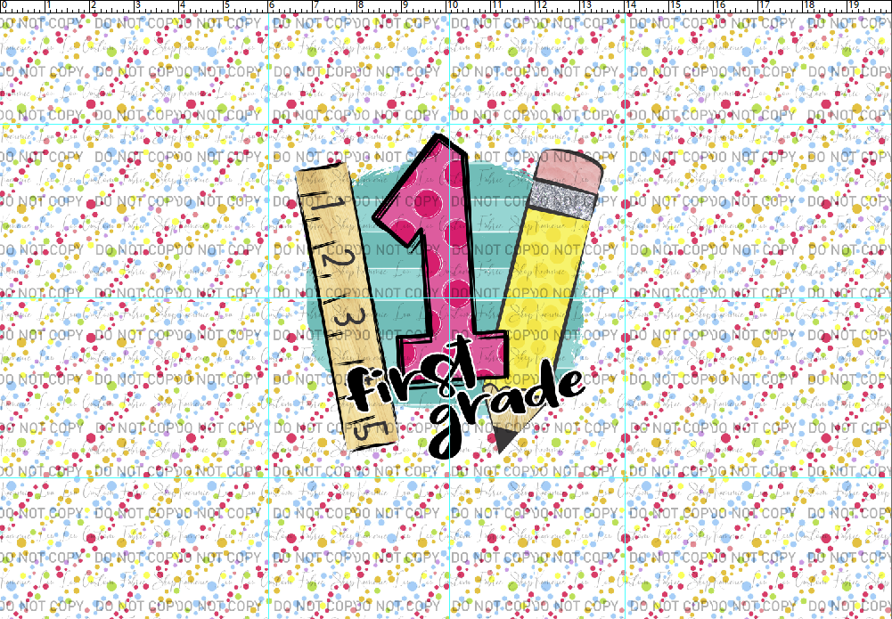 School Days - Blackboard Collection - Pencil Ruler Panel