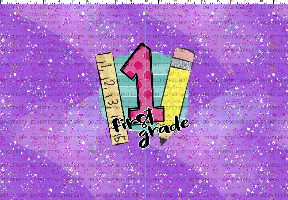 School Days - Blackboard Collection - Pencil Ruler Panel