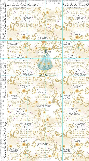 Vintage Princess Series - Frozen Sisters - Anna - PANEL - CHILD