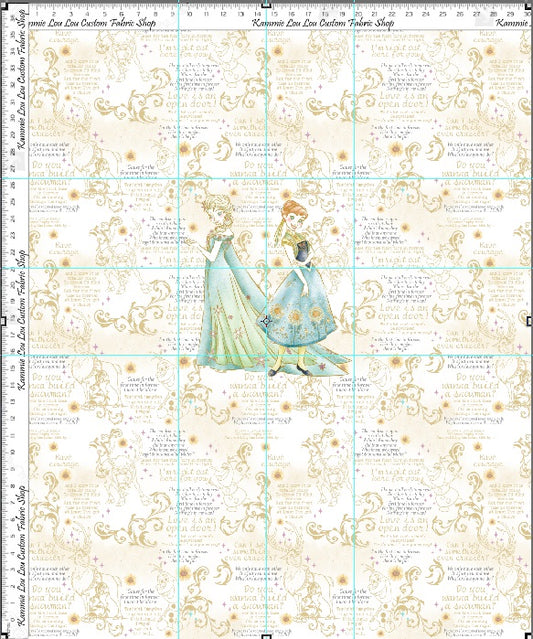 Vintage Princess Series - Frozen Sisters - Sisters - PANEL - ADULT
