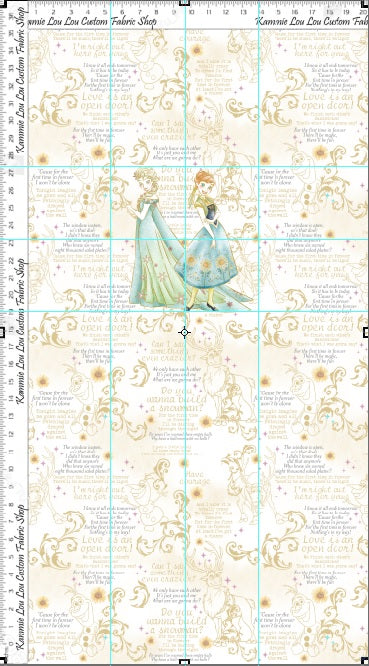 Vintage Princess Series - Frozen Sisters - Sisters - PANEL - CHILD