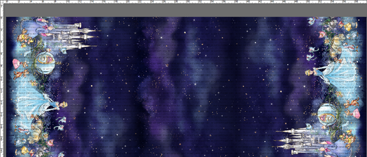 Midnight Hour - Double Border Dark Blue