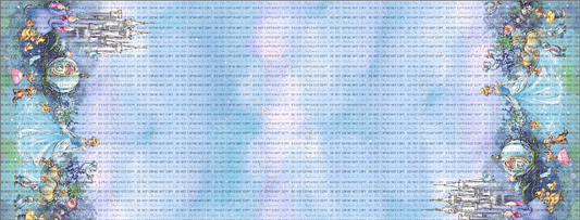 Midnight Hour - Double Border Light Blue