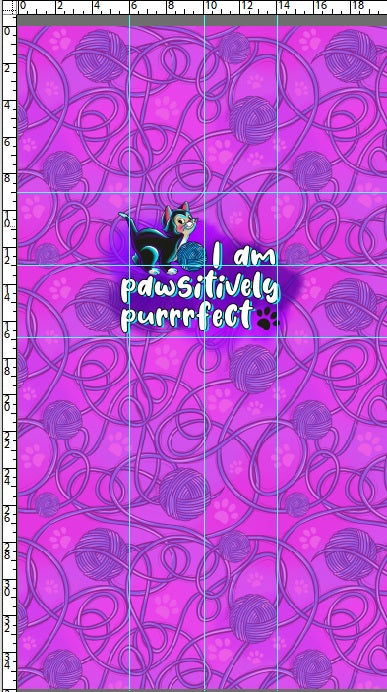 Pawsitively Purrrfect - Panel - Child - Pink