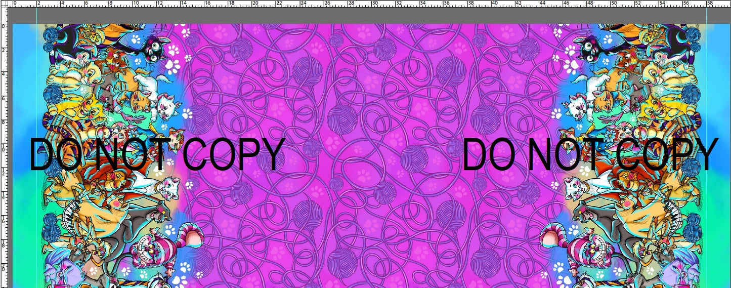 Pawsitively Purrrfect - Double Border - Pink