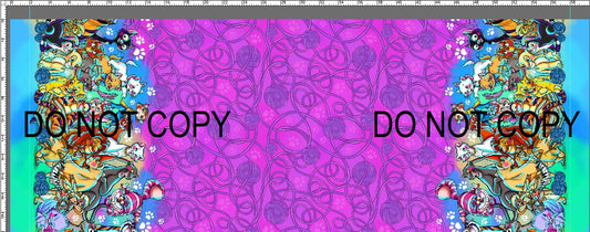 Pawsitively Purrrfect - Double Border - Pink