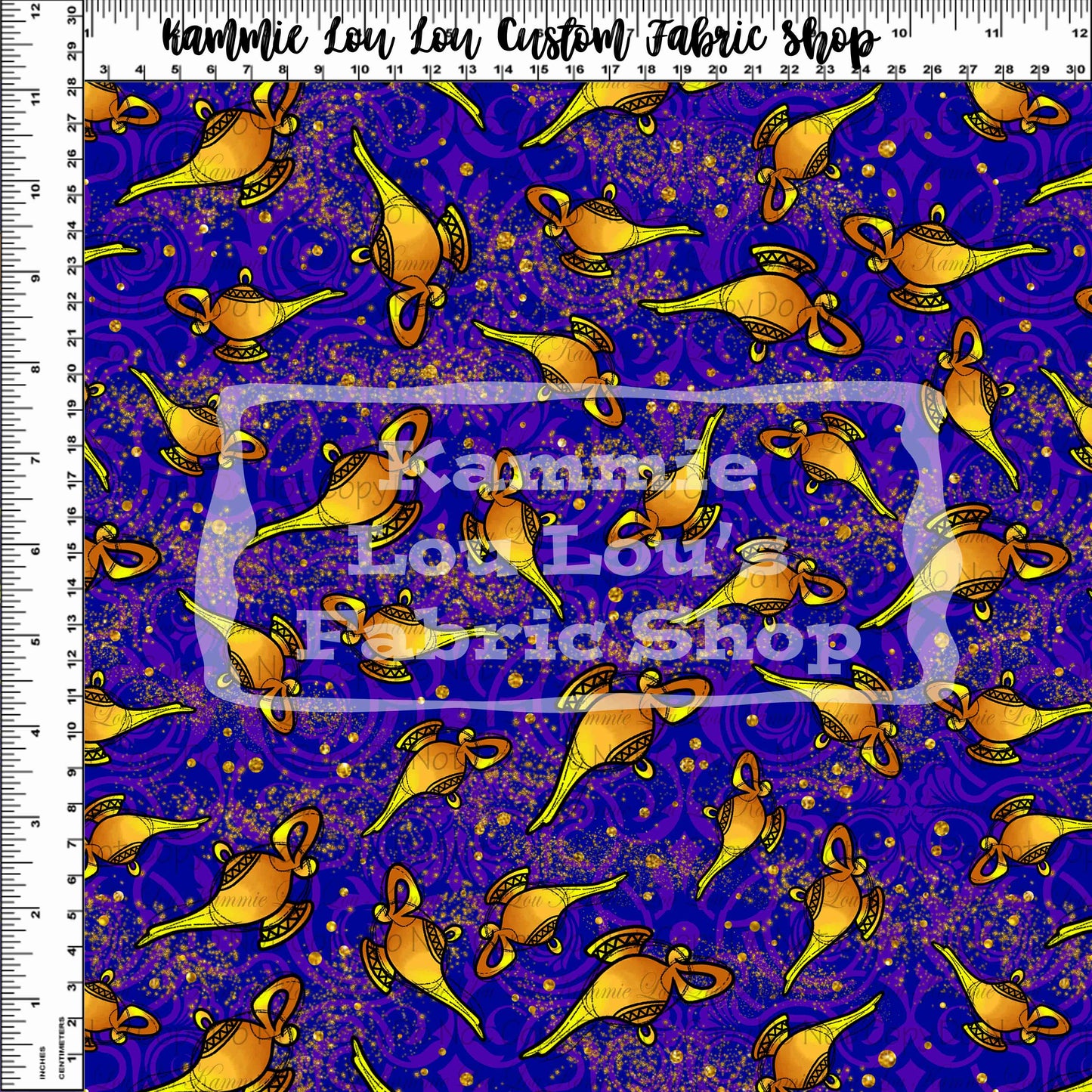 Carpet Ride - Coordinate Lamps - Dark Blue - Regular Scale