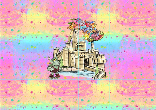 Bouncing Bears - PANEL - ADULT - Rainbow