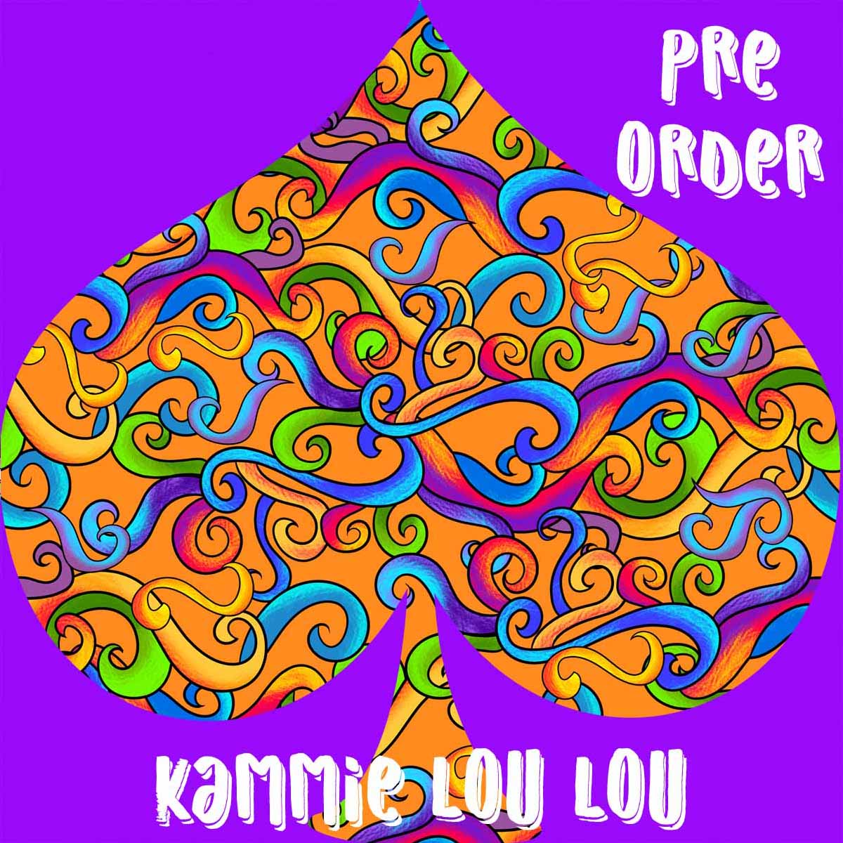 R115 Psychedelic Tea Party - Orange Swirls