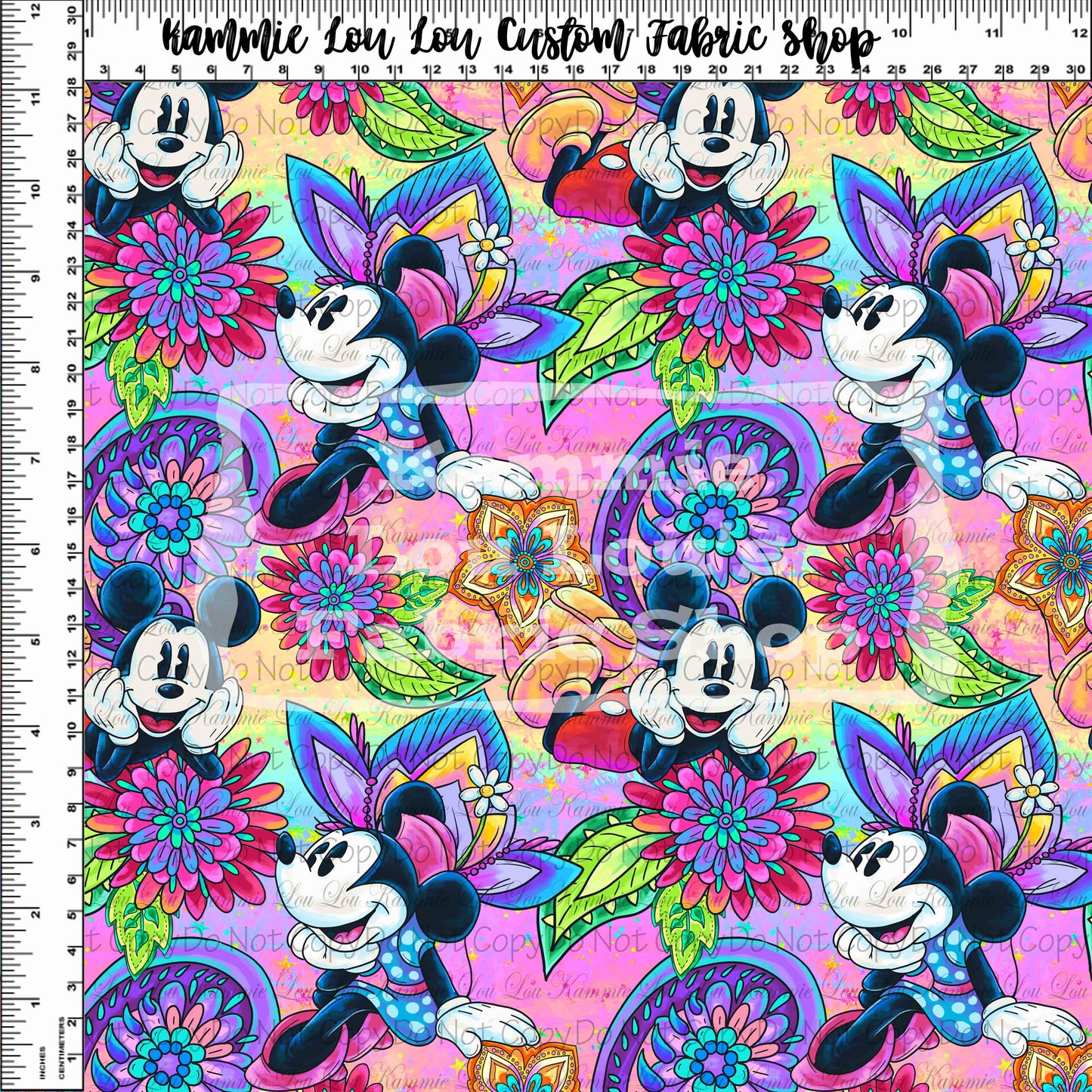 Paisley Mouse - Simple Toss - Regular Scale - Rainbow