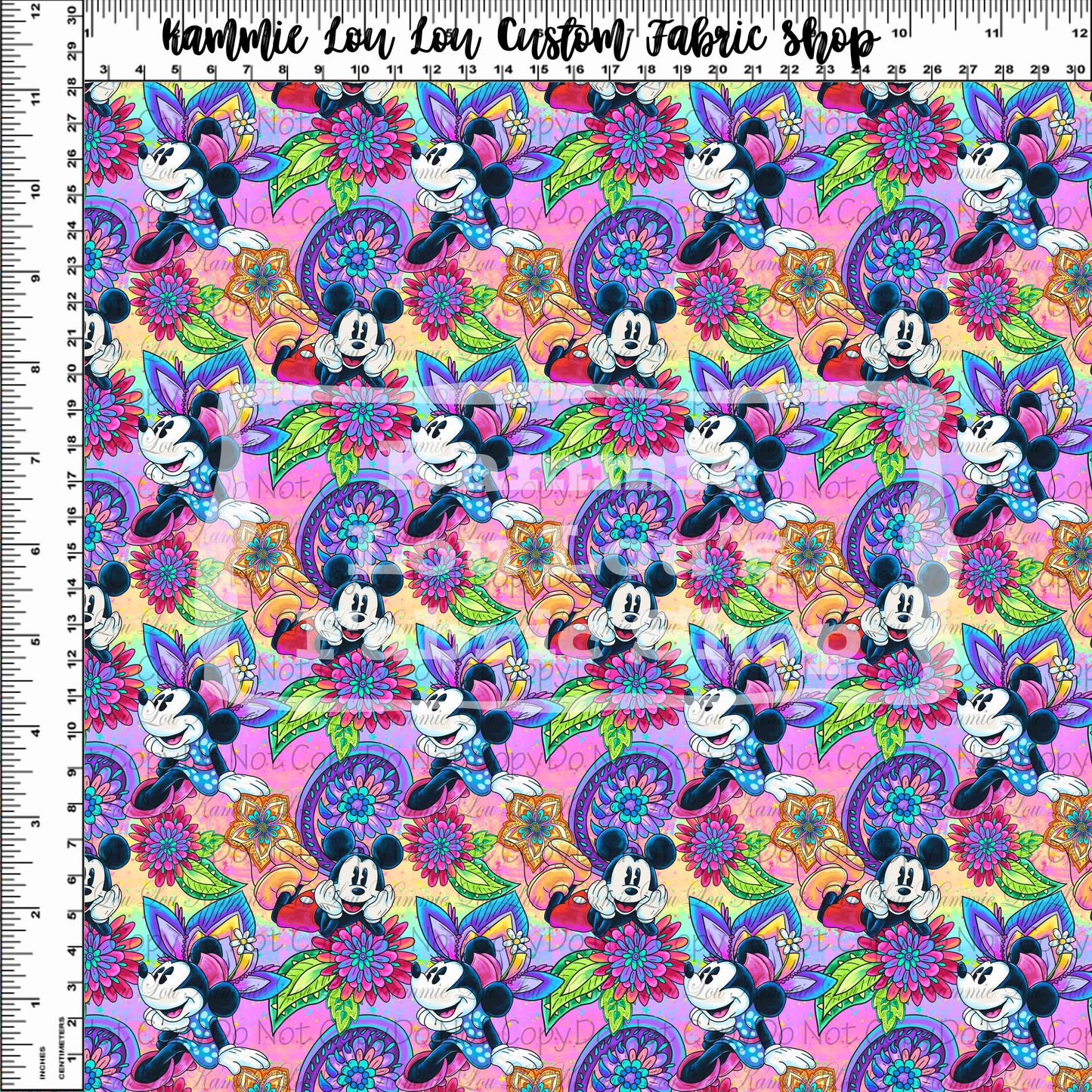 Paisley Mouse - Simple Toss - Small Scale - Rainbow